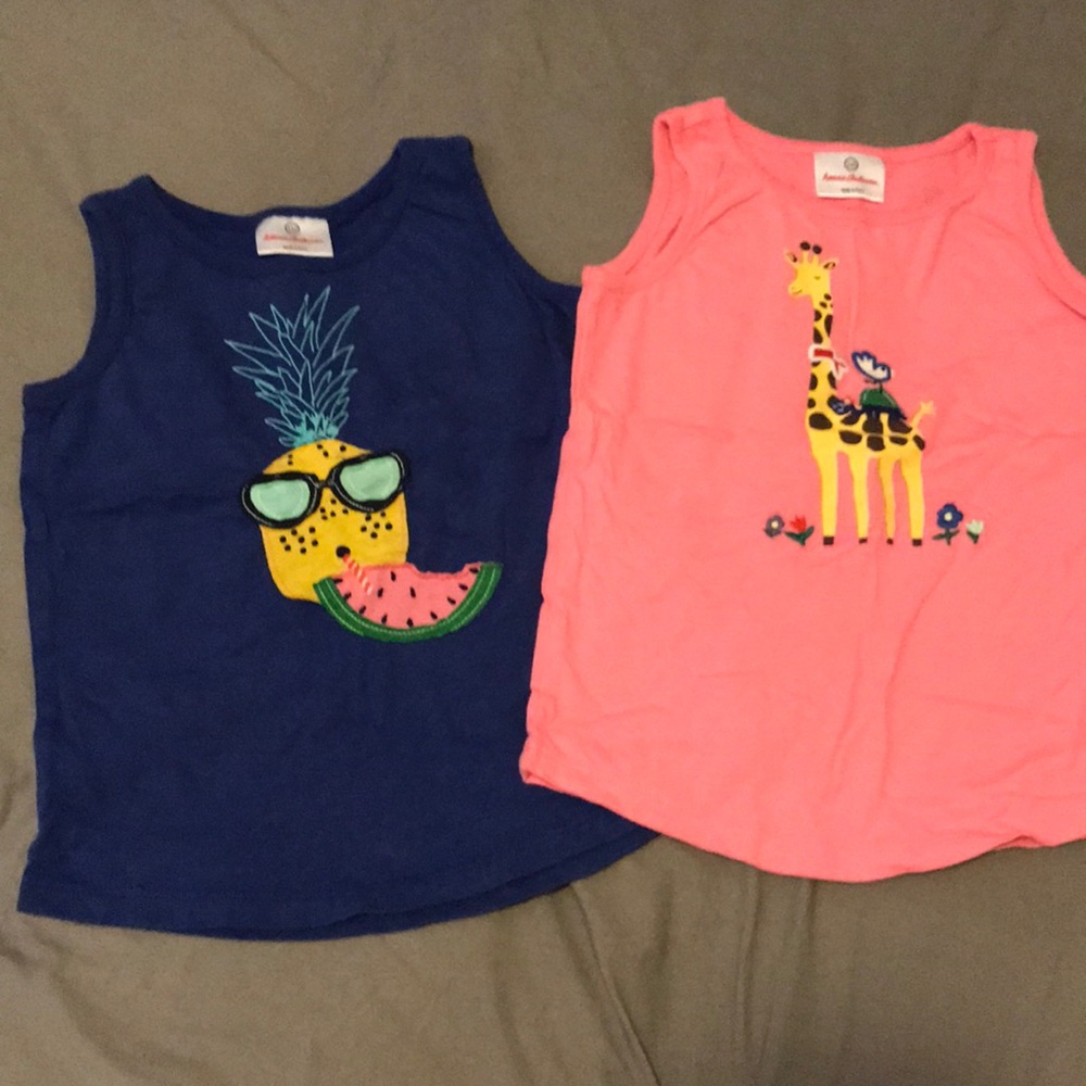 2 Hanna Andersson tank tops size 110